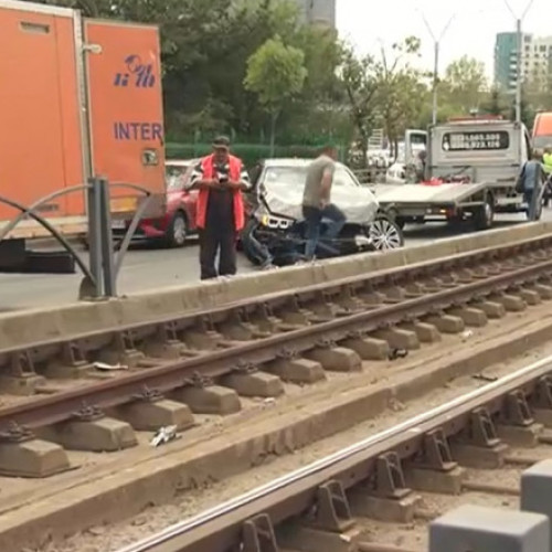 Blocaj de trafic pe linia 41 de tramvai pe Şoseaua Virtuţii