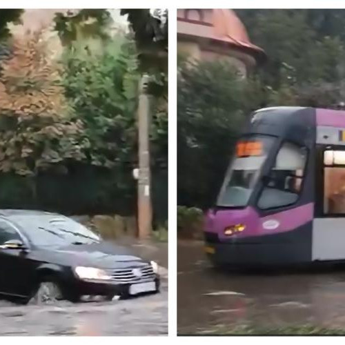 Ploi torențiale în Cluj-Napoca provoacă inundatii semnificative