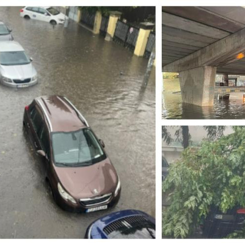 Pompierii din Cluj-Napoca intervin după fenomenele meteorologice severe