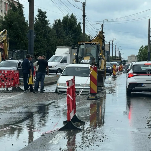 Lucrări de reparații în zona Termoficare, provocând dificultăți de trafic