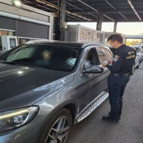 Polițiștii de frontieră cercetează un bărbat pentru conducerea unui autoturism neimatriculat