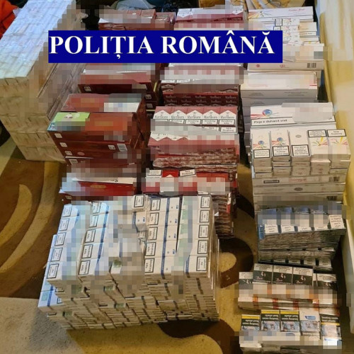 Cantitate uriașă de țigări confiscată de poliție în 2024