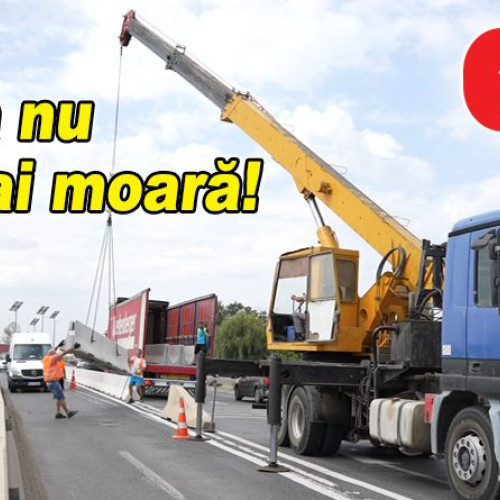 Parapetii despartitori sunt montati pe drumul Buzău - oraș pentru reducerea accidentelor