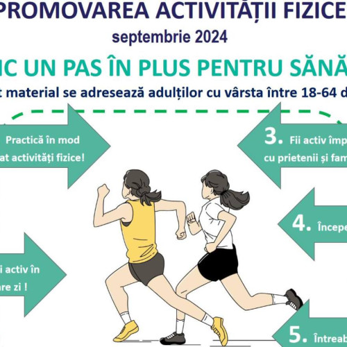 Campania „Zilnic un pas în plus pentru sănătate!” derulată de Direcția de Sănătate Publică Dâmbovița