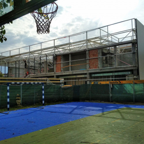 Sala de sport de la Școala Gimnazială Nr. 29 din Galați, lucrări întârziate
