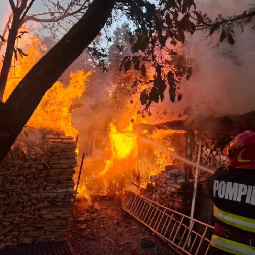 Trei incendii în Botoșani: Pompierii intervin pentru a salva gospodării și animale