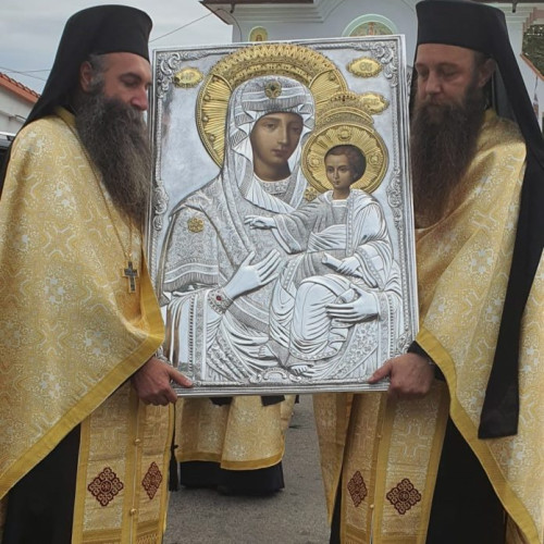 Icoana Maicii Domnului Prodromita, donată Mănăstirii Pasărea