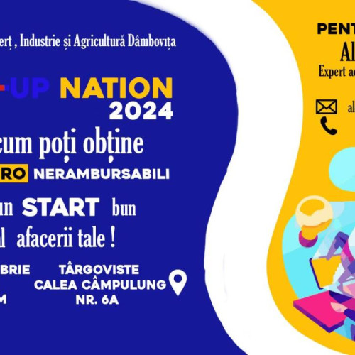 Oportunitate de finantare pentru antreprenori la Camera de Comerț Dâmbovița