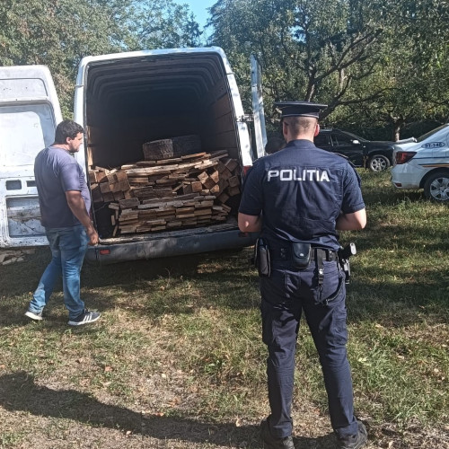 Sofer amendat și fără lemne, după un control al poliției