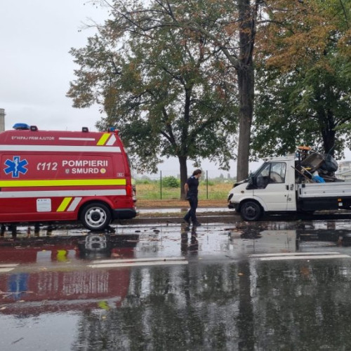 Accident rutier în Focșani, pe bulevardul București