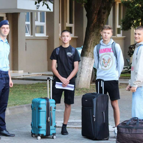 Emoții la început de an școlar la Colegiul Național Militar din Alba Iulia