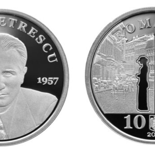 Banca Națională a României lansează o monedă din argint dedicată lui Camil Petrescu