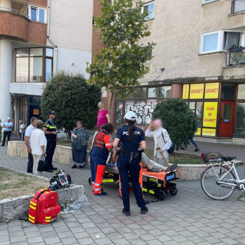 Incident cu bicicleta în centrul Alba Iuliei