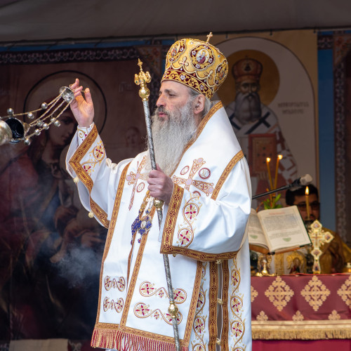 Hramul de la Mănăstirea Vorona, sărbătorit de Mitropolitul Teofan