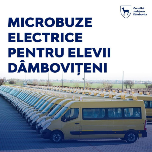 Licitație pentru microbuze destinate elevilor navetiști din Dâmbovița