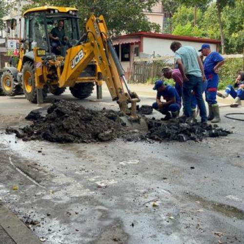 Avarie pe strada Mihail Kogalniceanu, intervenție a Nova Apaserv