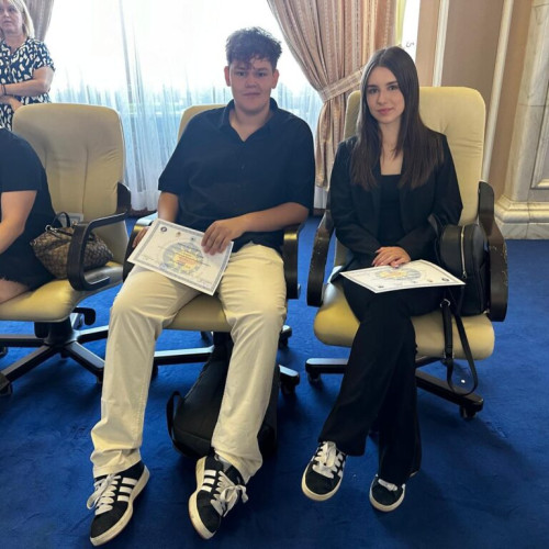 Tudor Cionca și Teodora Chirila, câștigători la Olimpiada Internațională a Elenismului