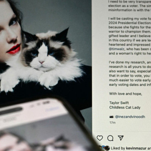 Taylor Swift își anunță sprijinul pentru Kamala Harris înaintea alegerilor prezidențiale din SUA