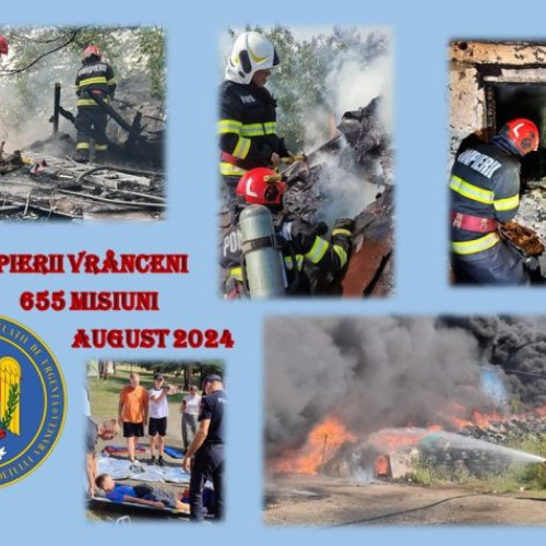 Activitățile salvatorilor vrânceni în luna august: 655 de misiuni