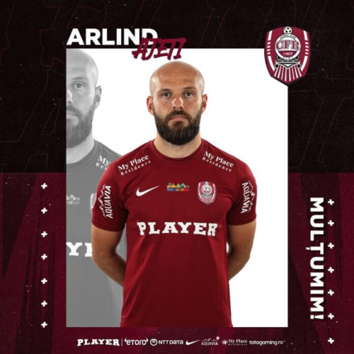 CFR 1907 Cluj transferă fundașul Arlind Ajeti la Bodrumspor FK