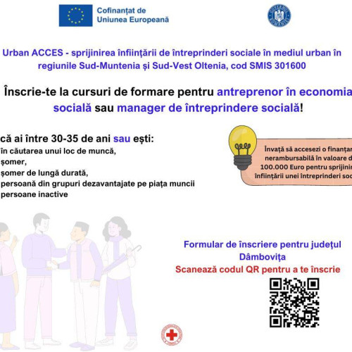Crucea Roșie și Asociația pentru Dezvoltare Comunitară demarează proiectul "Urban Acces"