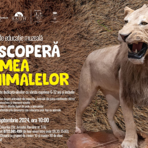 Atelier de educație muzeală "Descoperă lumea animalelor" la Muzeul Țării Crișurilor Oradea