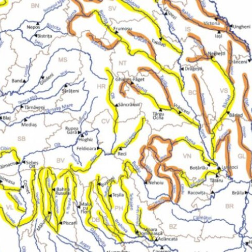 Atenționare privind scurgerile de apă pentru raurile din zonele afectate