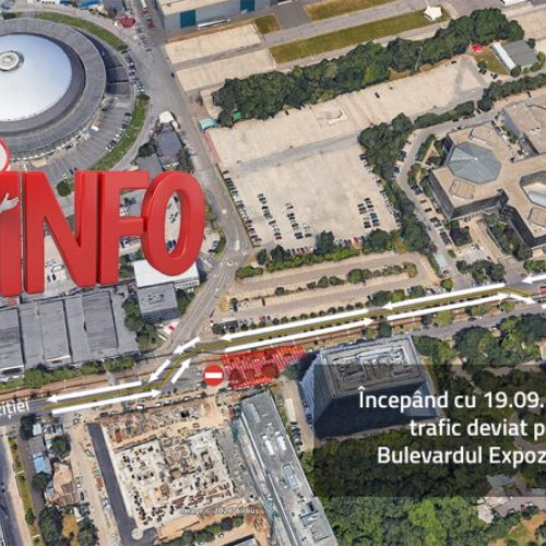 Devierea traficului pe Bulevardul Expozitiei, începând cu 19 septembrie