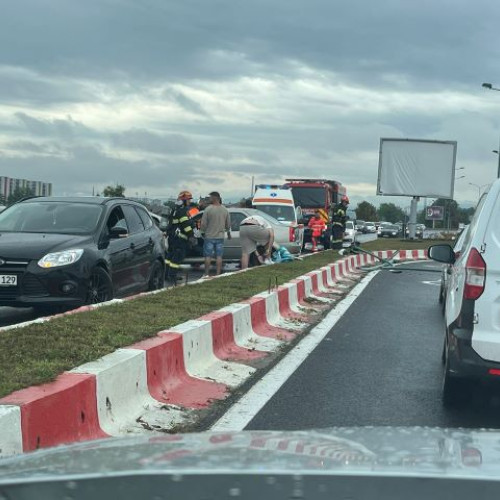 Accident în apropierea magazinului Hornbach din Brașov