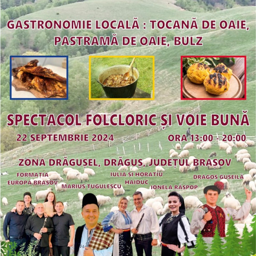 Festival folcloric cu preparate tradiționale la Dragus