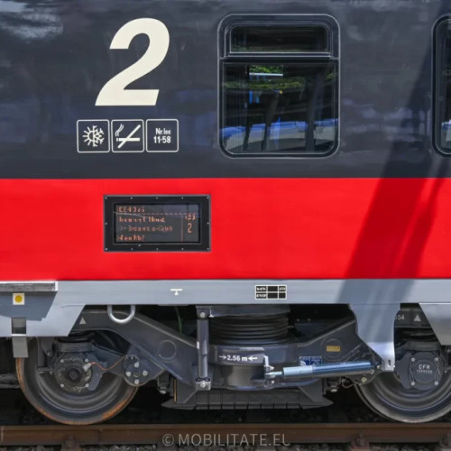 Trenul internațional Dacia 347, blocat din cauza inundațiilor în Austria