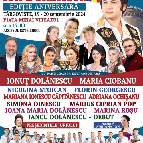 Festivalul-Concurs Național "Ion Dolănescu" revine la Târgoviște