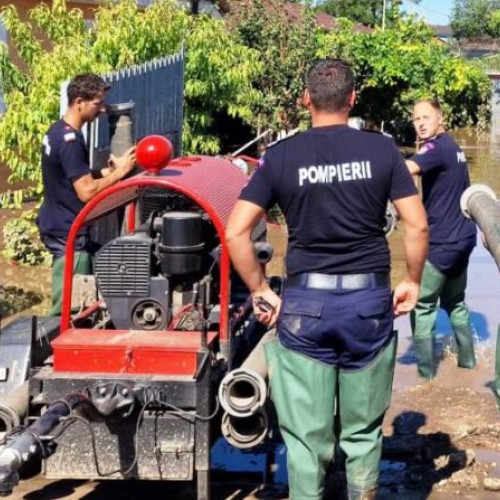 Suport suplimentar pentru ISU Galați după fenomenele hidrometeorologice