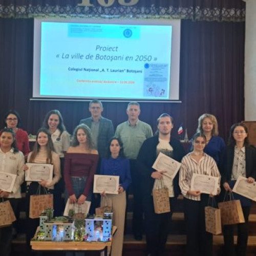 Colegiul Național "A. T. Laurian" din Botoșani derulează proiectul <<La ville de Botoșani en 2050>>