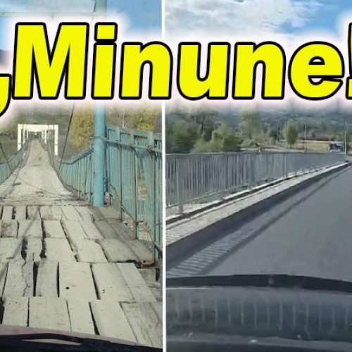 Pod nou construit în comuna Viperesti, județul Buzău, pentru conectarea a patru sate