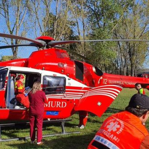 Elicopterul SMURD, chemat din nou în județ pentru o pacienta în stare gravă