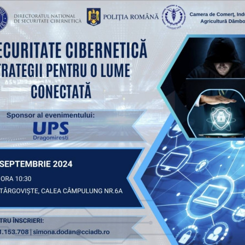 Eveniment dedicat securității cibernetice la Camera de Comerț Dâmbovița