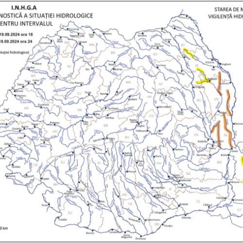 Hidrologii avertizează asupra riscurilor de viituri în Moldova și Dobrogea