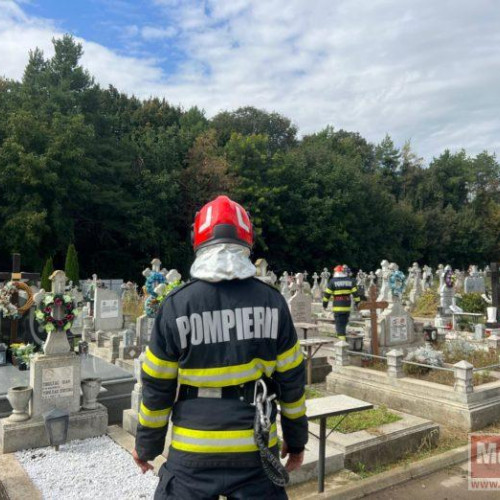 Alertă în cimitirul Pacea din Botoșani: Un bărbat amenință că se sinucide