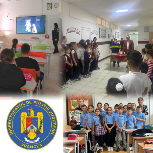 Campania "Tacerea e tot violența. Vocea ta e soluția" lansată de Inspectoratul de Poliție Județean Vrancea