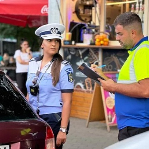 Acțiune a poliției în Lucaceni pentru siguranța rutieră