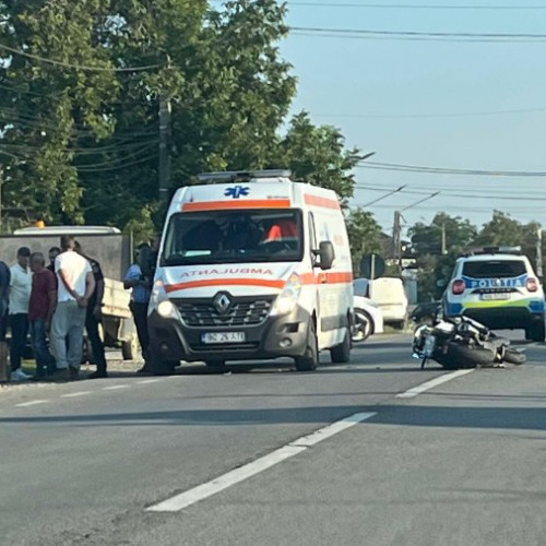 Accident între o motocicletă și un autoturism la Lilieci