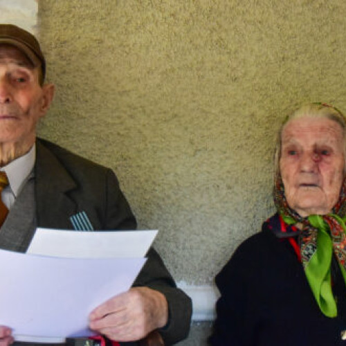 Ceremonie de mare sărbătoare pentru veteranul Gheorghe Otal, la 100 de ani