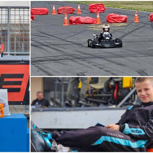 Luca Negrea, câștigător la Concursul Național de Karting "Asi ai volanului"
