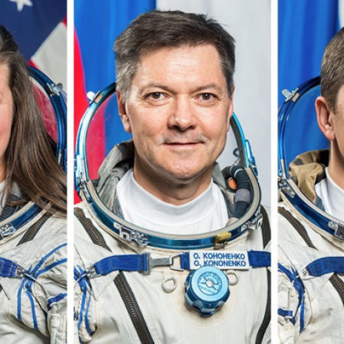 Doi cosmonauti ruși și o astronaută americană au aterizat în Kazahstan