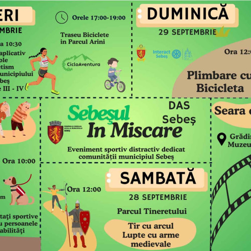Sebeșul în mișcare: eveniment sportiv pentru promovarea unui stil de viață sănătos