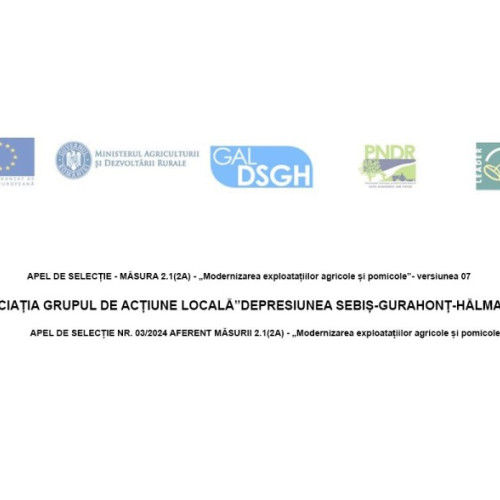 Anunț privind apelul de selecție pentru fonduri nerambursabile