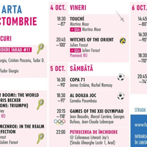 Festivalul Internațional de Film Documentar fARAD revine cu o nouă ediție