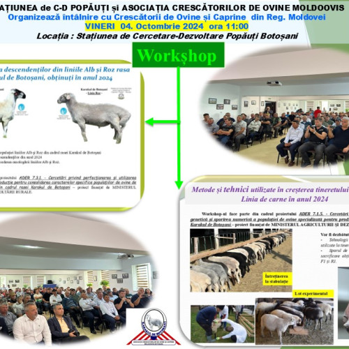 Workshop dedicat cercetării biotehnologiilor de reproducție la Popăuți