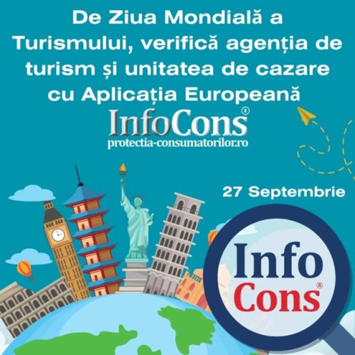 Românii pot verifica agențiile de turism și unitățile de cazare prin aplicația europeană InfoCons